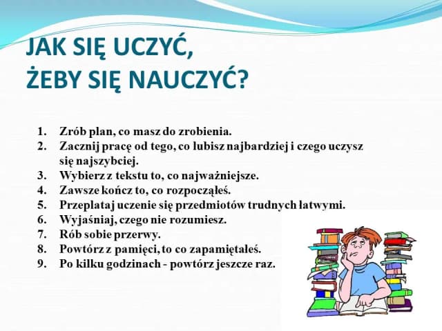 Jak uczyć się szybko i skutecznie: sprawdzone metody na lepsze wyniki Jak uczyć się szybko i skutecznie: sprawdzone metody na lepsze wyniki